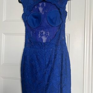 Nina Canacci Royal Blue Lace Cutout Dress Size 2